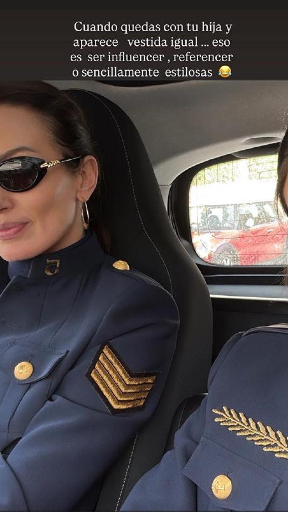 Nieves Álvarez, junto a su hija, Bianca, en un 'story' de Instagram.