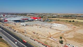 Almacén de Mahou en construcción en Alovera (Guadalajara).