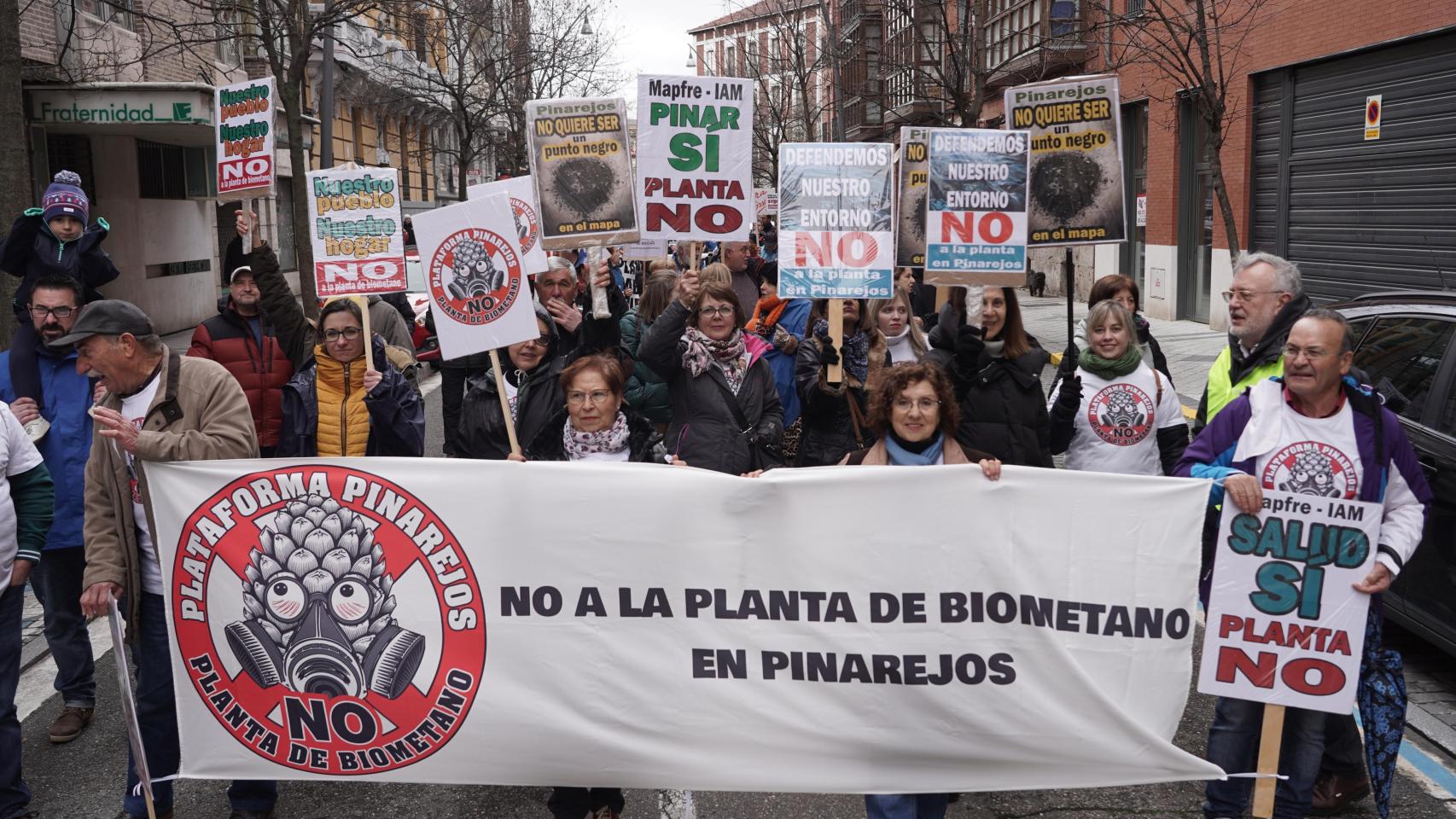 Manifestación contra la proliferación de macrogranjas y plantas de biogás en Castilla y León