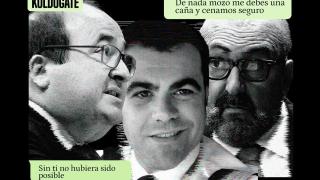 Miquel Iceta, Ángel García Rosique y Koldo García, junto a varios whatsapps del KoldoGate