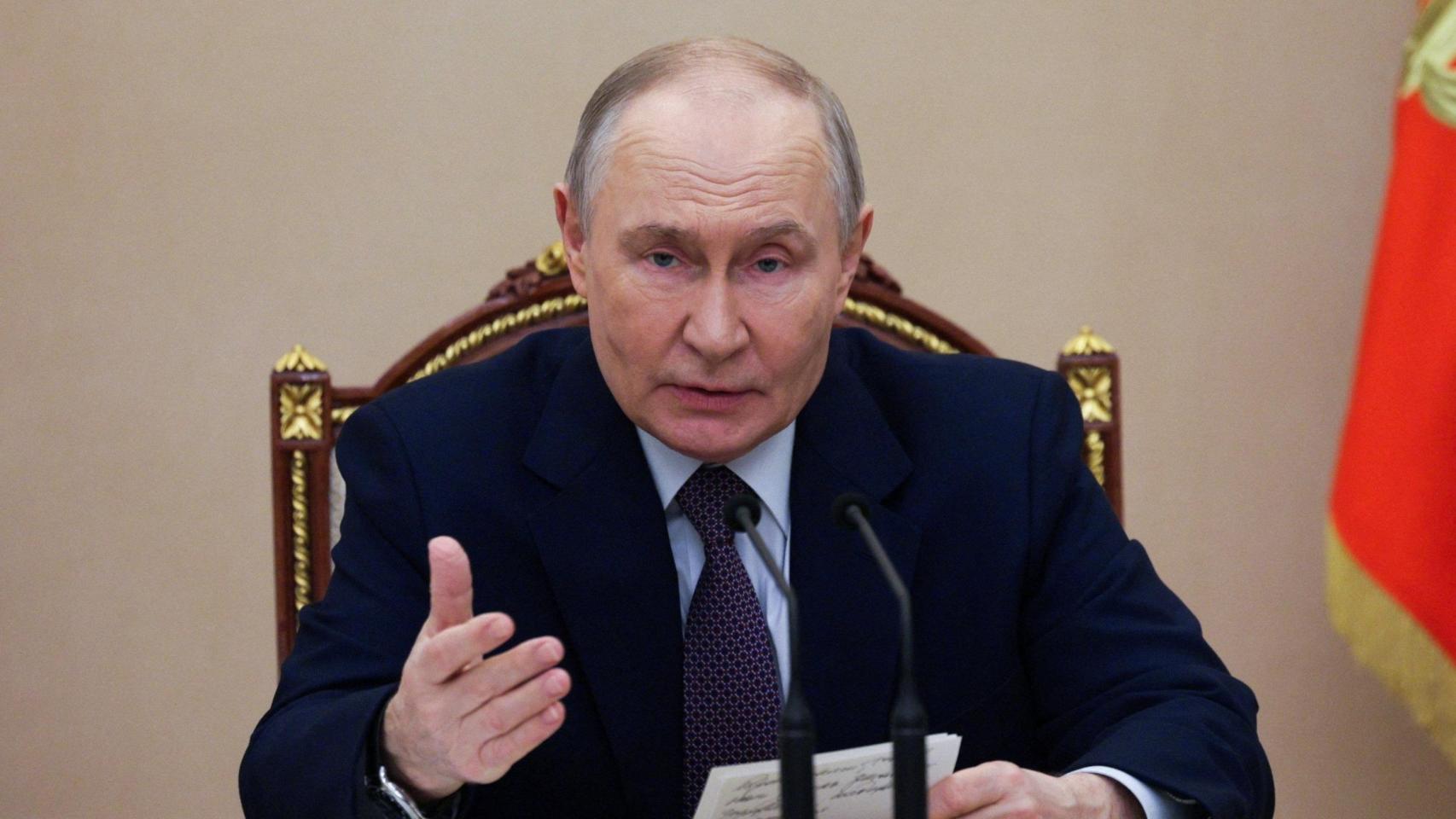 El presidente ruso, Vladimir Putin, este lunes.