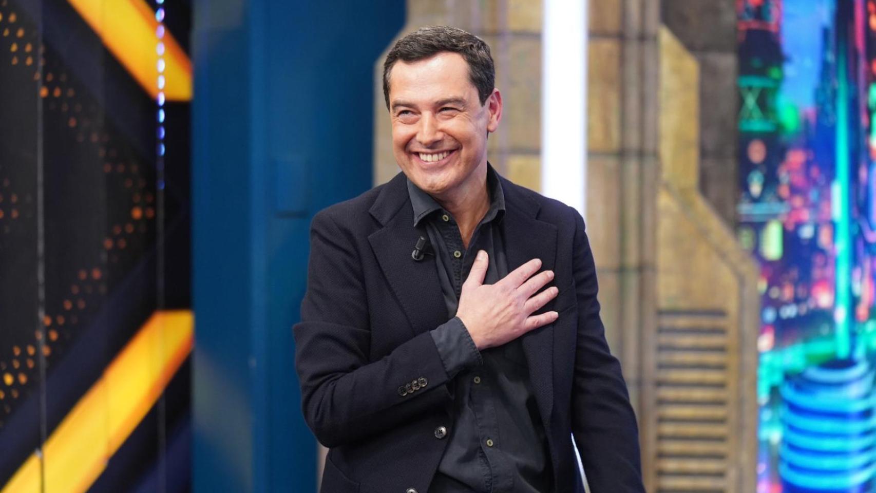 El presidente de la Junta de Andalucía, Juanma Moreno, en 'El Hormiguero'.