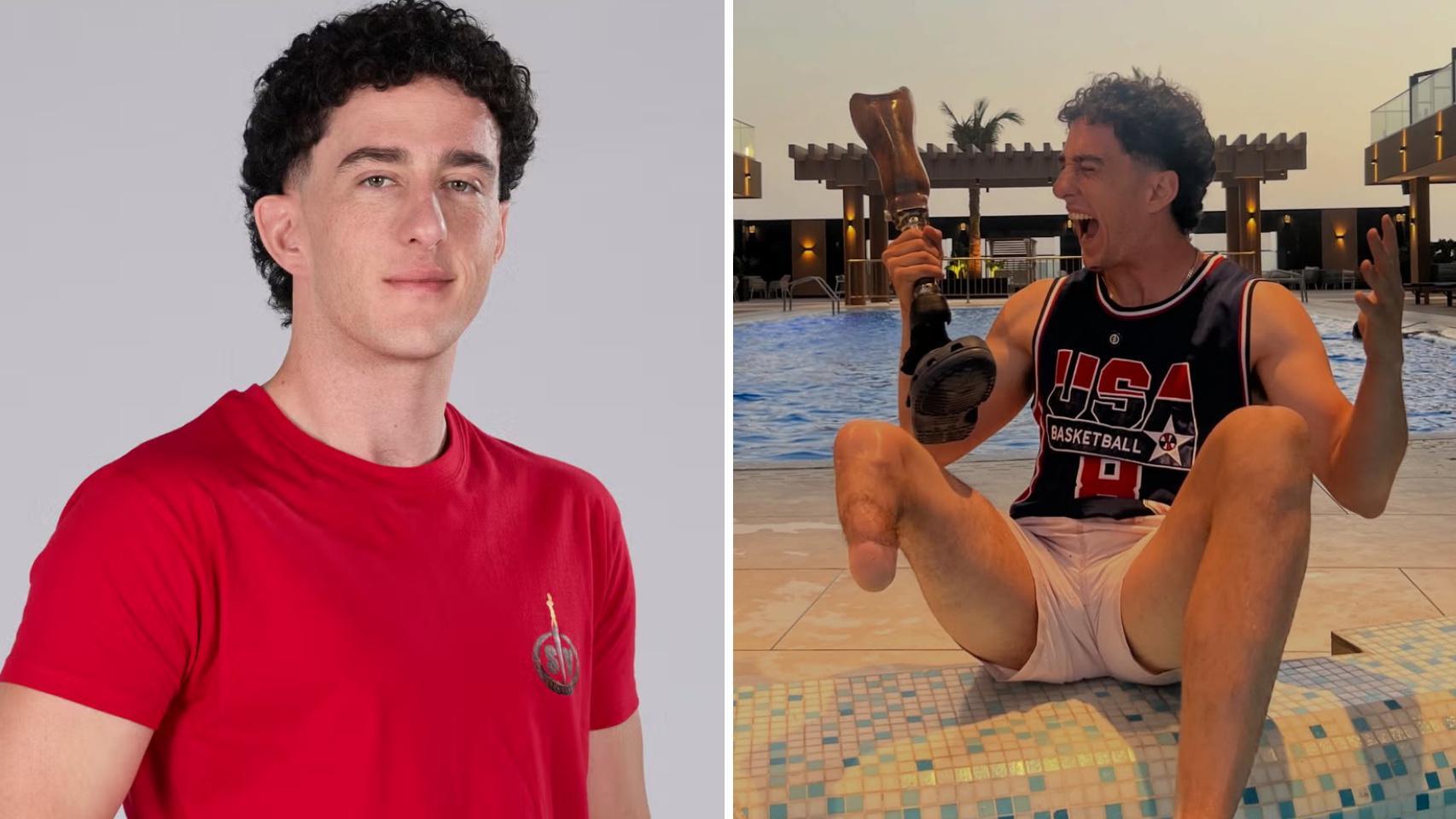 Alberto Ávila, el primer concursante de 'Supervivientes' sin pierna.