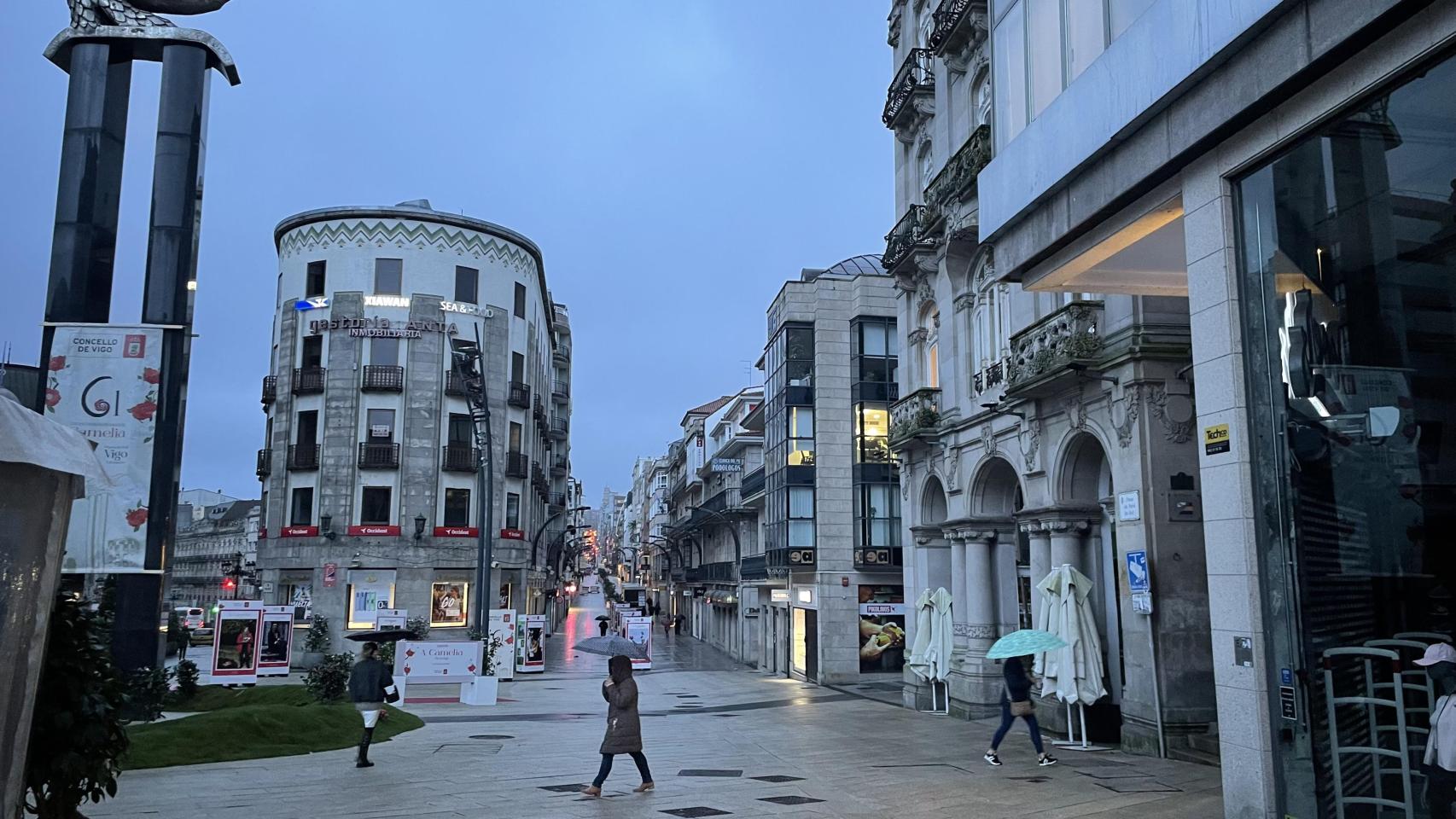 Amanece en Vigo, a 9 de marzo.