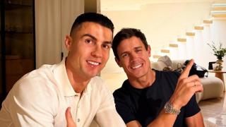 Edu Aguirre con Cristiano Ronaldo