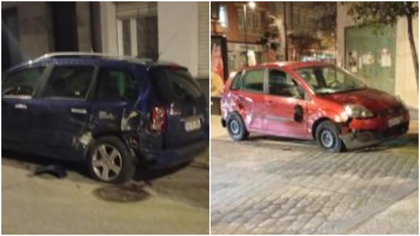 Doce vehículos afectados en Os Mallos, en A Coruña, por un conductor ebrio