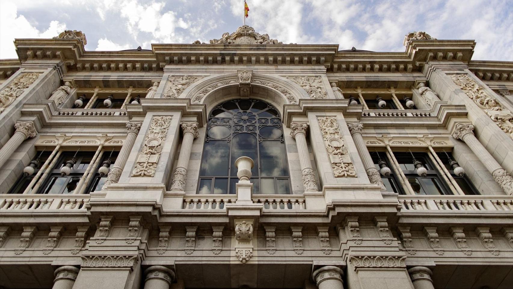 Fachada del edificio del Banco de España.
