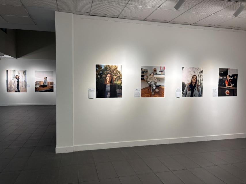 Los retratos de la exhibicion.