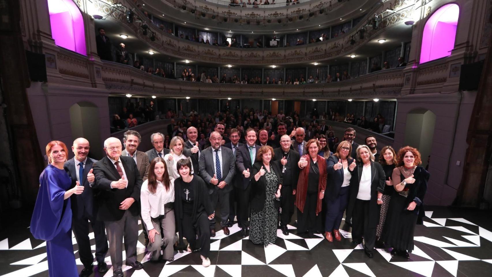 La presentación de la filosofía del proyecto en el Teatro de Rojas contó con una amplia representación cultural y social.