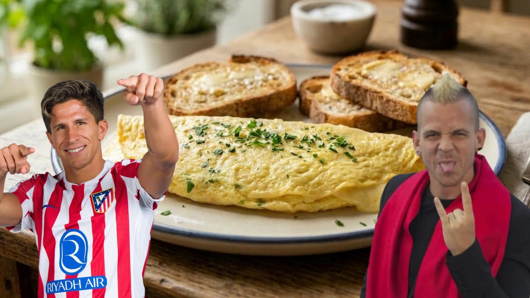 El desayuno favorito de Giuliano Simeone es la tortilla francesa con queso