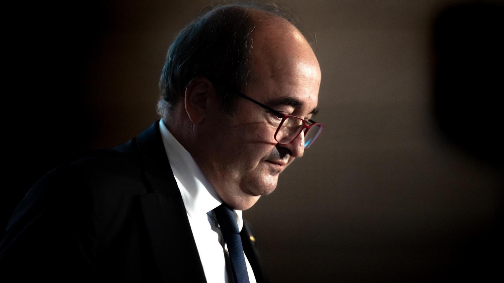 El exministro Miquel Iceta, durante una intervención en la Conferencia Internacional sobre Igualdad de Género en el Deporte.