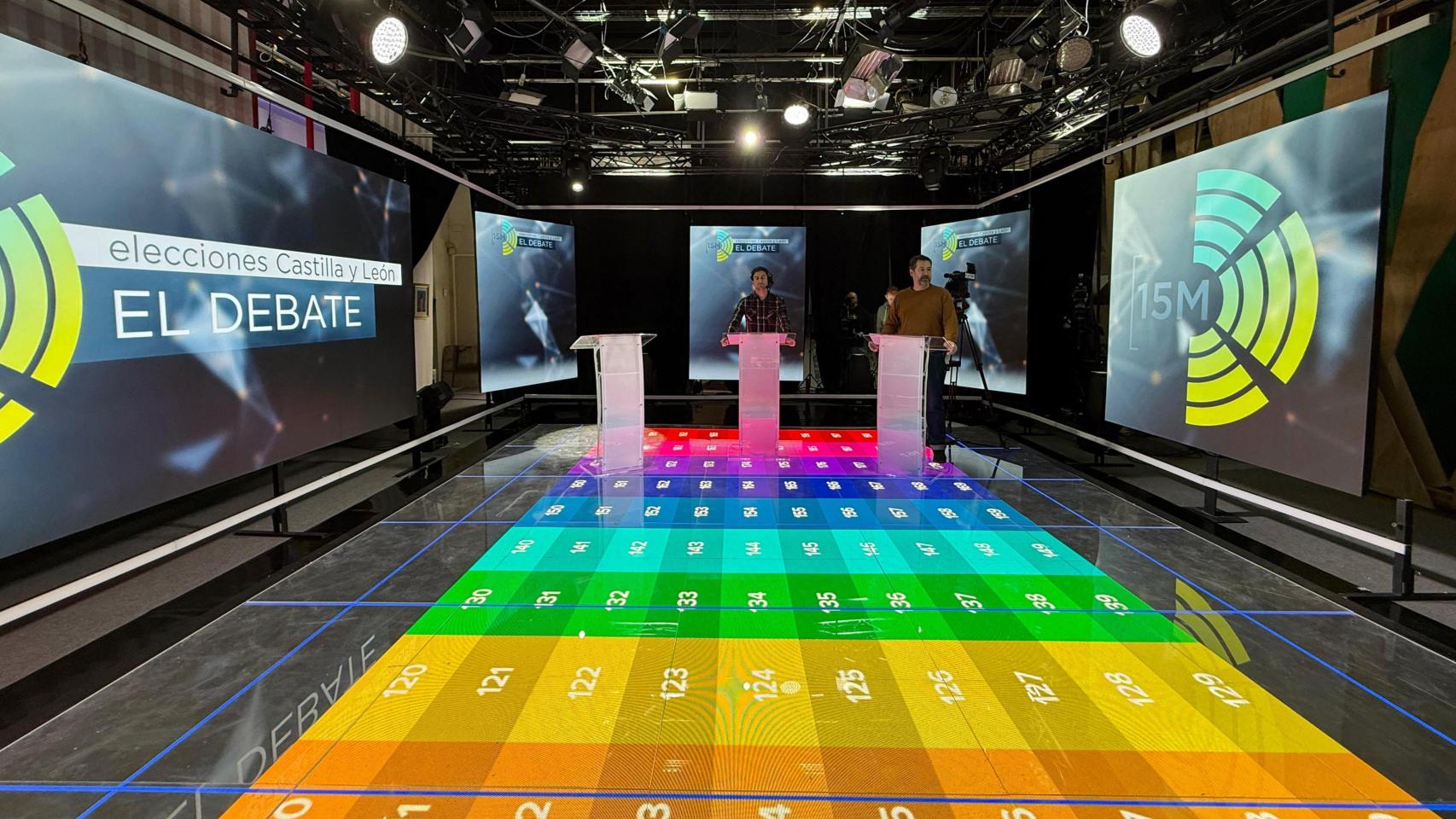 Preparativos y ensayo técnico del segundo debate de las elecciones autonómicas