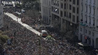 Aglomeraciones en Valencia por la 'mascletà'. EFE