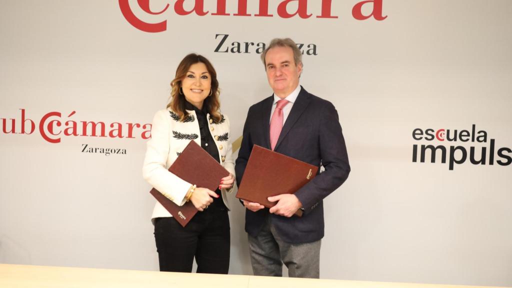Susana Cano junto a Jorge Villarroya.