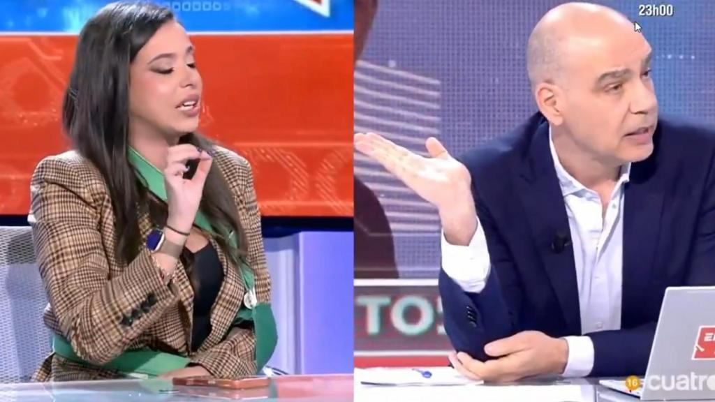Sarah Santaolalla y Nacho Abad en 'En boca de todos' este martes 10 de marzo.