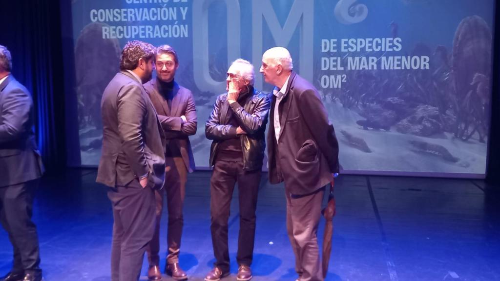El presidente López Milas y el arquitecto Chacón