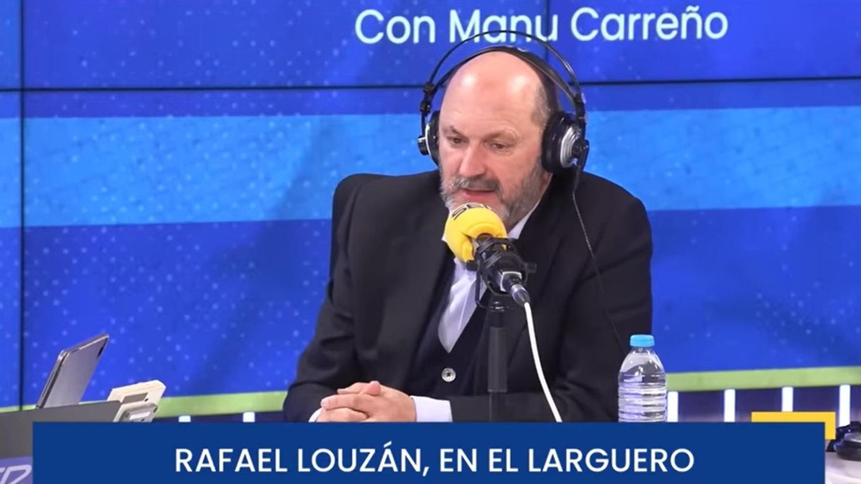 Rafael Louzán en 'El Larguero' de la Cadena SER.