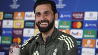 Álvaro Arbeloa, en rueda de prensa con el Real Madrid