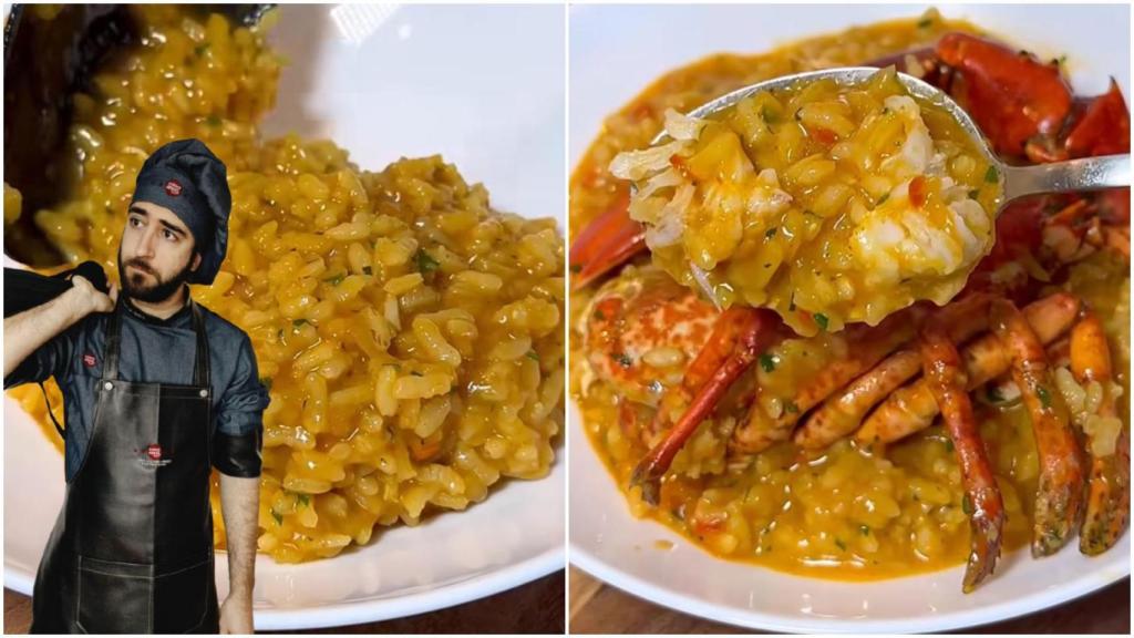 Arroz meloso con bogavante y Pablo Suárez