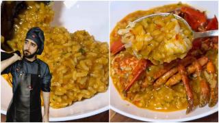 Arroz meloso con bogavante y Pablo Suárez