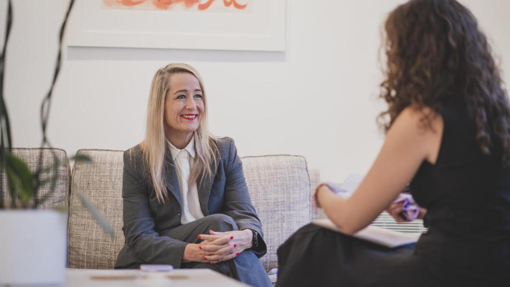 The New Zealand ambassador to Spain, Tara Morton, during her interview with EL ESPAÑOL.