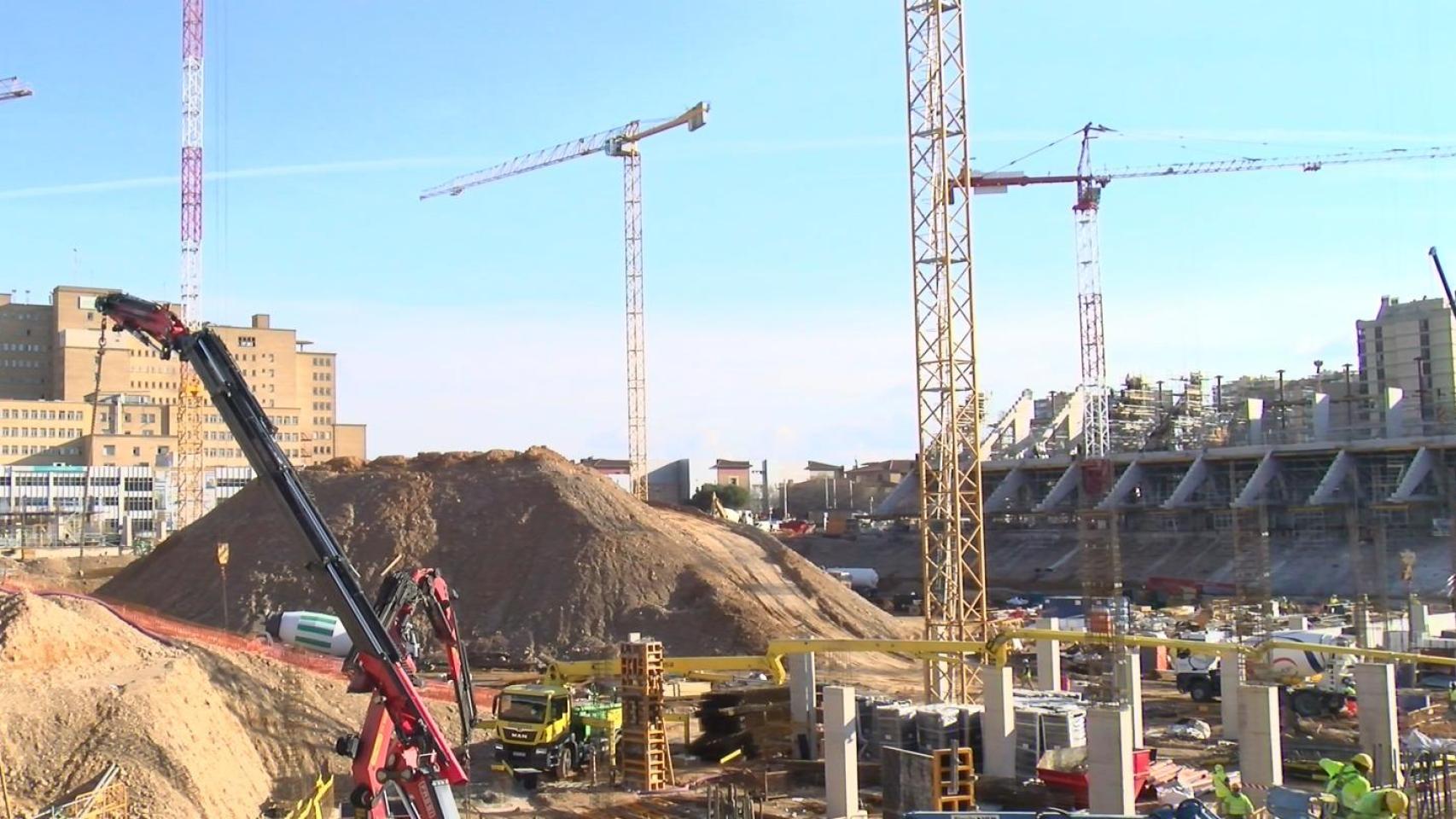 Obras en La Nueva Romareda.