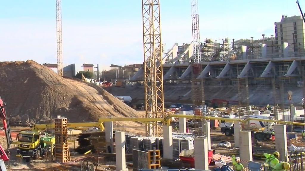 Obras en La Nueva Romareda.