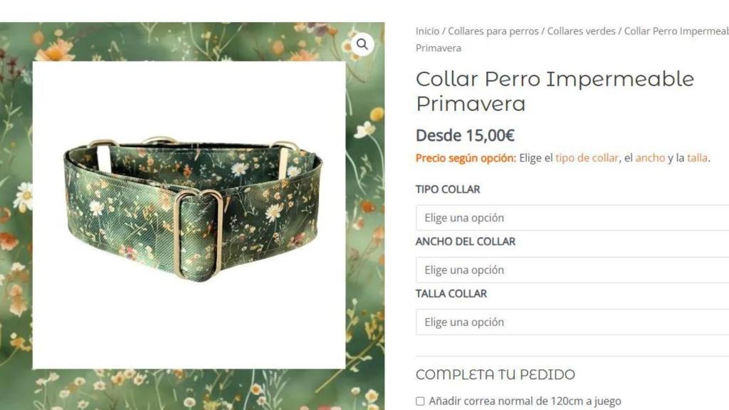 Collar perro Impermeable Martingale o con Hebilla Primavera.