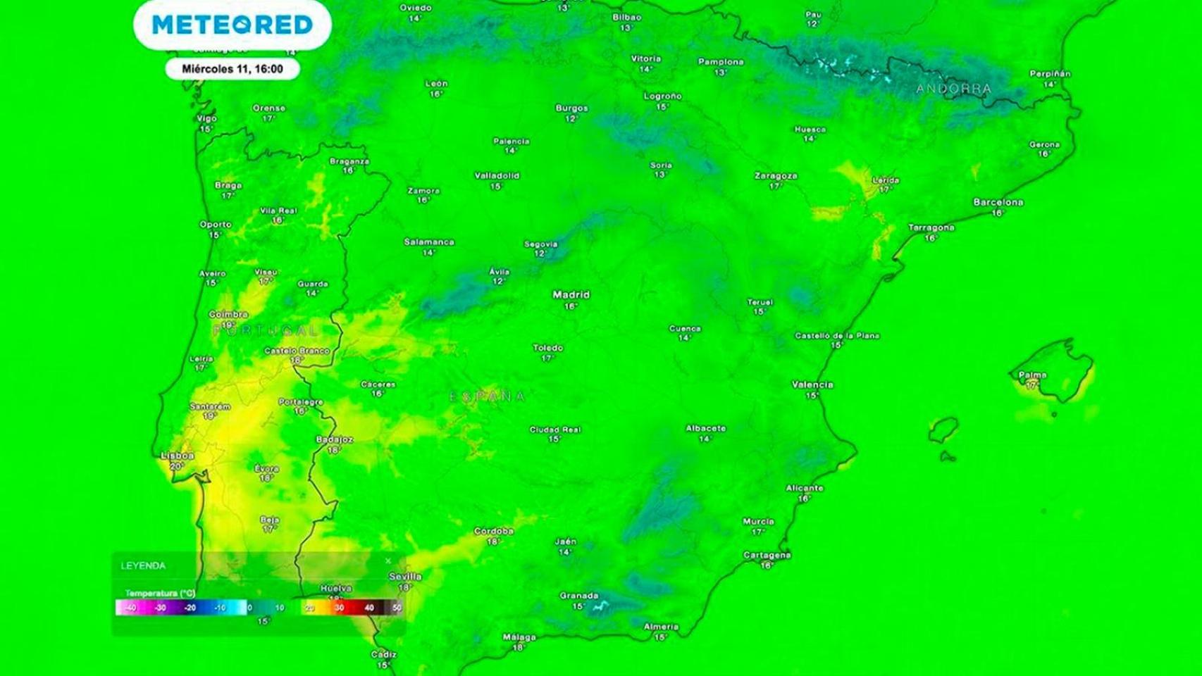 Aemet anuncia un gran subidón de temperaturas: llega un anticiclón que dejará hasta 10ºC más en estas zonas