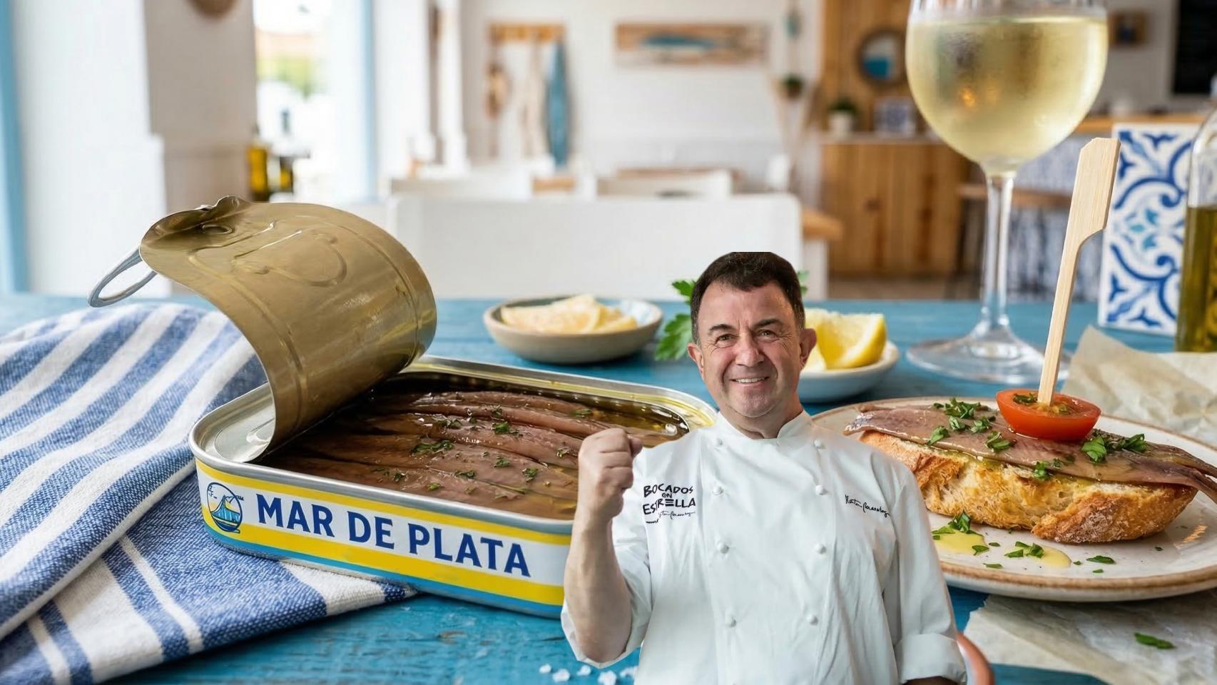 Martín Berasategui, chef, en un montaje de El Español