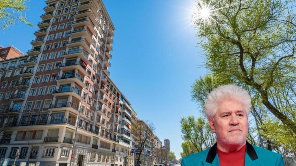 Pedro Almodóvar y su barrio en un montaje de BLUPER
