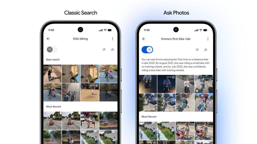 Búsqueda clásica y Ask Photos en Google Fotos ahora se pueden seleccionar con un botón