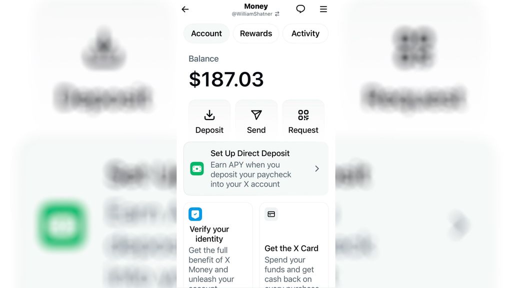 Imagen de la interfaz de la app X Money