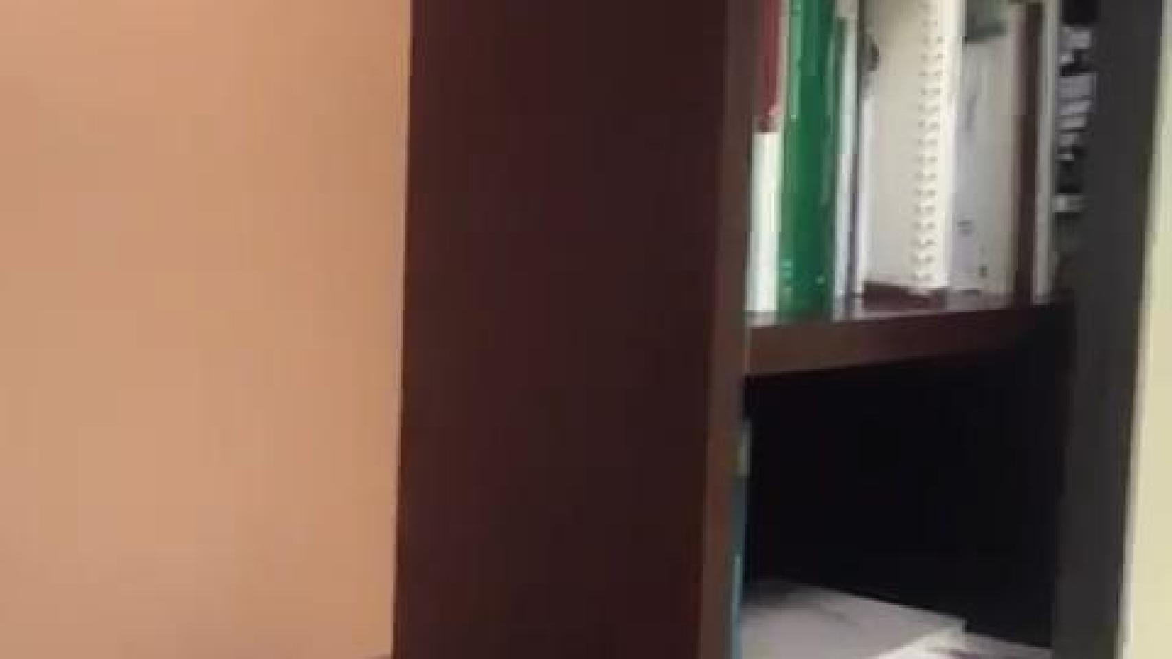 Habitáculo secreto que se descubrió en la Junta de Andalucía un año después de que Juanma Moreno se hiciera presidente.