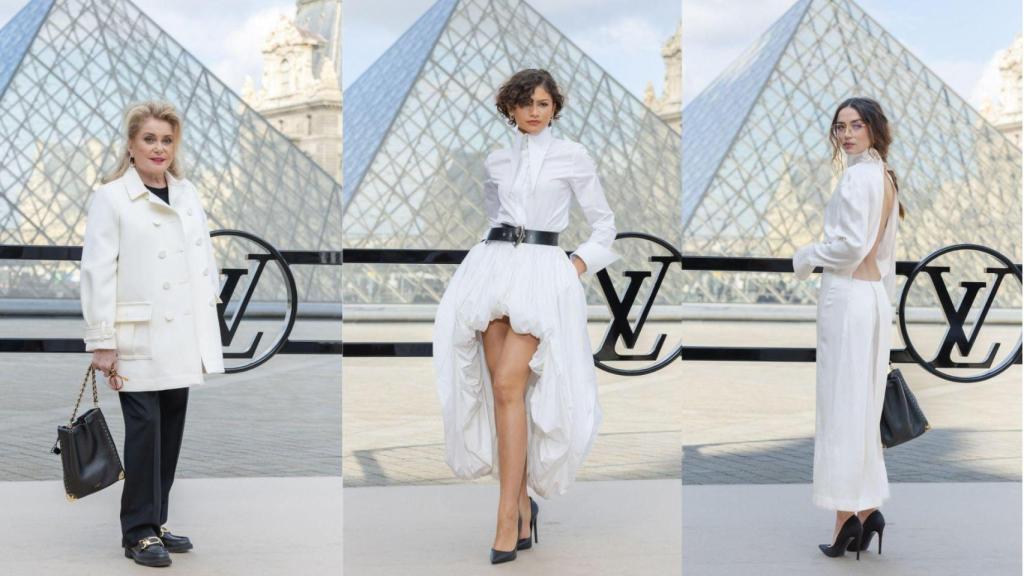 Catherine Deneuve, Zendaya y Ana de Armas en el desfile de Louis Vuitton.