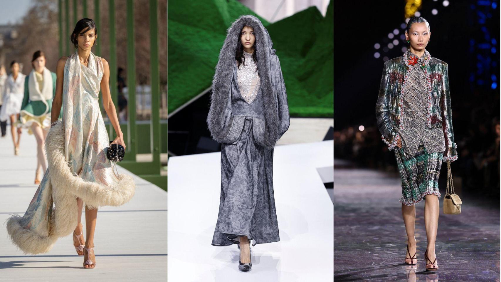 Dior, Louis Vuitton y Chanel en la pasarela de París.