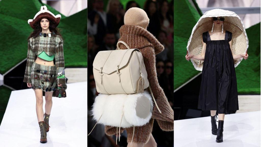 Entre sombreros origami y bolsos de viaje, el accesorio se vuelve protagonista.