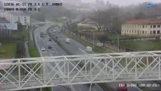 La carretera AC-11 esta mañana.