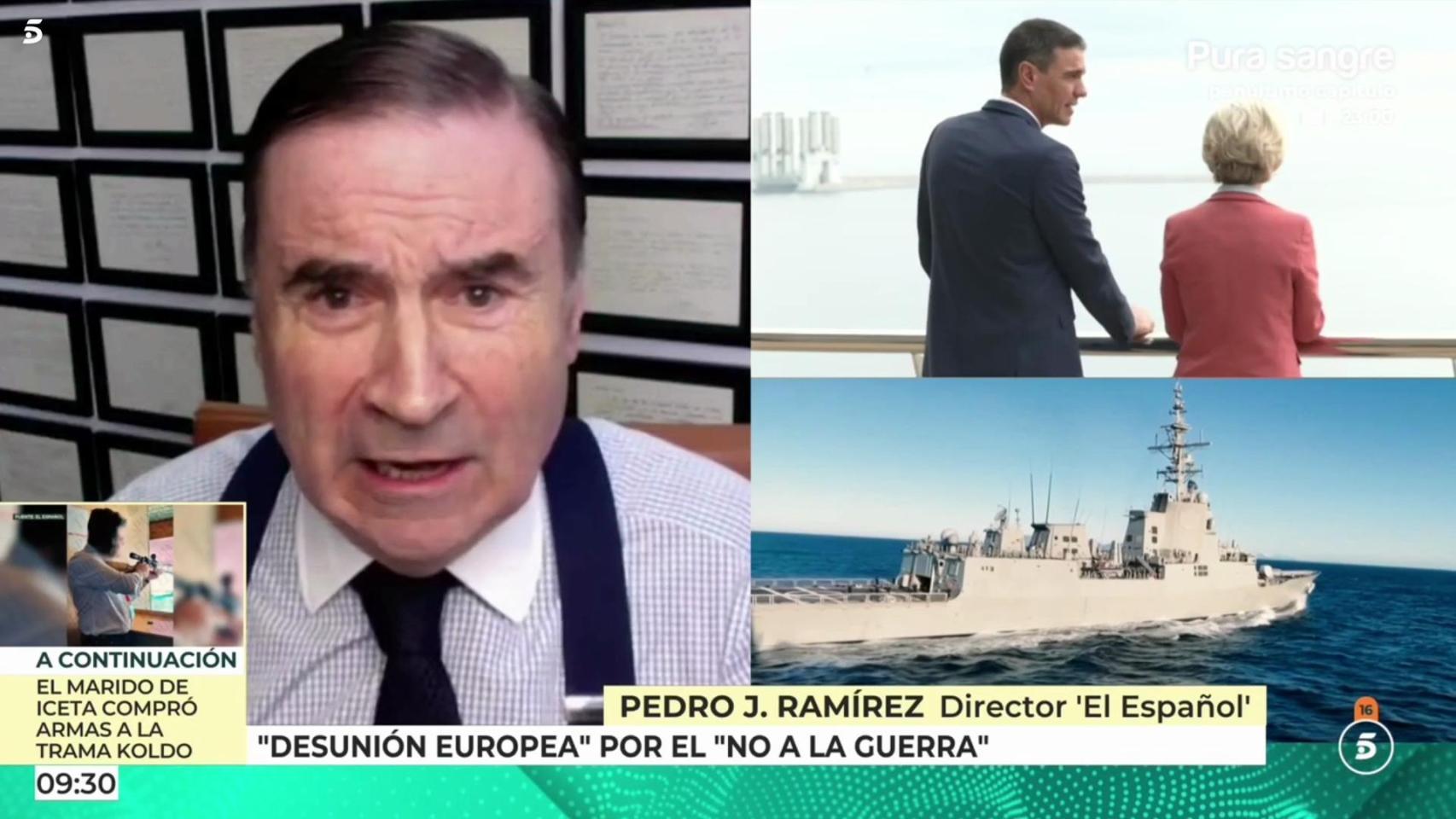 Pedro J. Ramírez este miércoles en 'El programa de AR'.