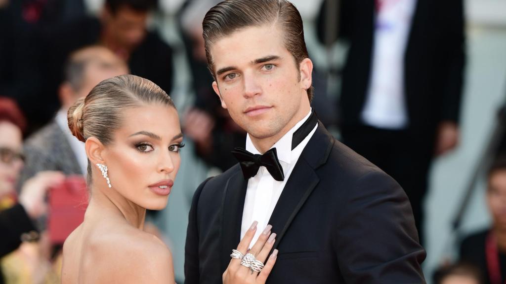 Jessica Goicoechea junto a River Viiperi en una imagen tomada en 2019, en Venecia, cuando eran pareja.