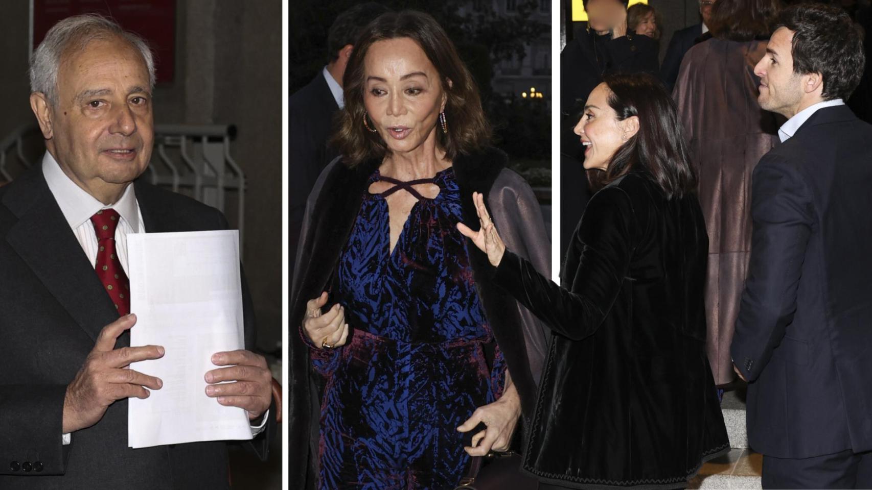 Fernando Martínez de Irujo , Tamara Falcó, Íñigo Onieva e Isabel Preysler, en el estreno de 'Sueño de una noche de verano', en el Teatro Real de Madrid.