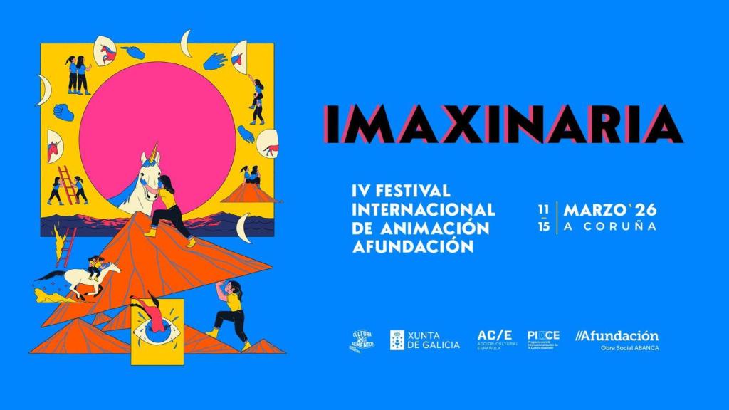 Cartel de la edición 2026 del Festival de cine de animación Imaxinaria 2026