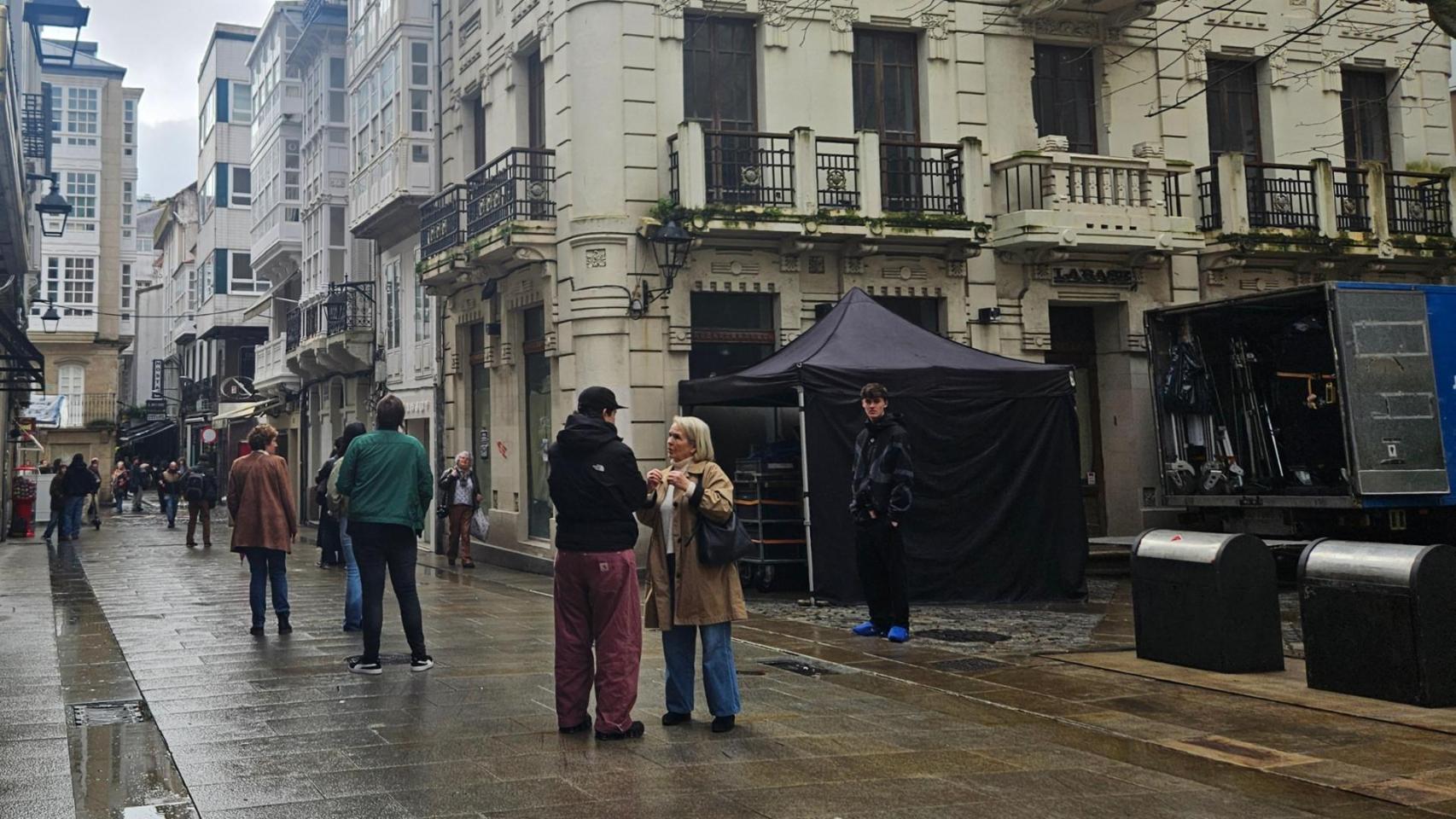 El rodaje de 'Ardora' llega al centro de A Coruña.