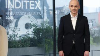 El consejero delegado de Inditex, Óscar García Maceiras, ofrece una rueda de prensa con motivo de la presentación de los resultados anuales del Ejercicio 2025, en la tienda Zara Serrano, a 11 de marzo de 2025, en Madrid (España).
