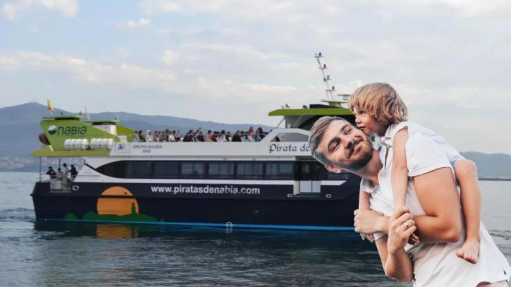 Viajes gratis por las Rías Baixas con Piratas de Nabia para los padres
