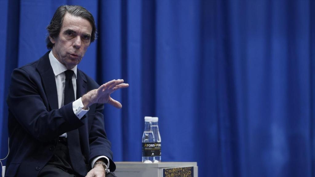 Aznar durante su ponencia en Forinvest. Rober Solsona/Europa Press
