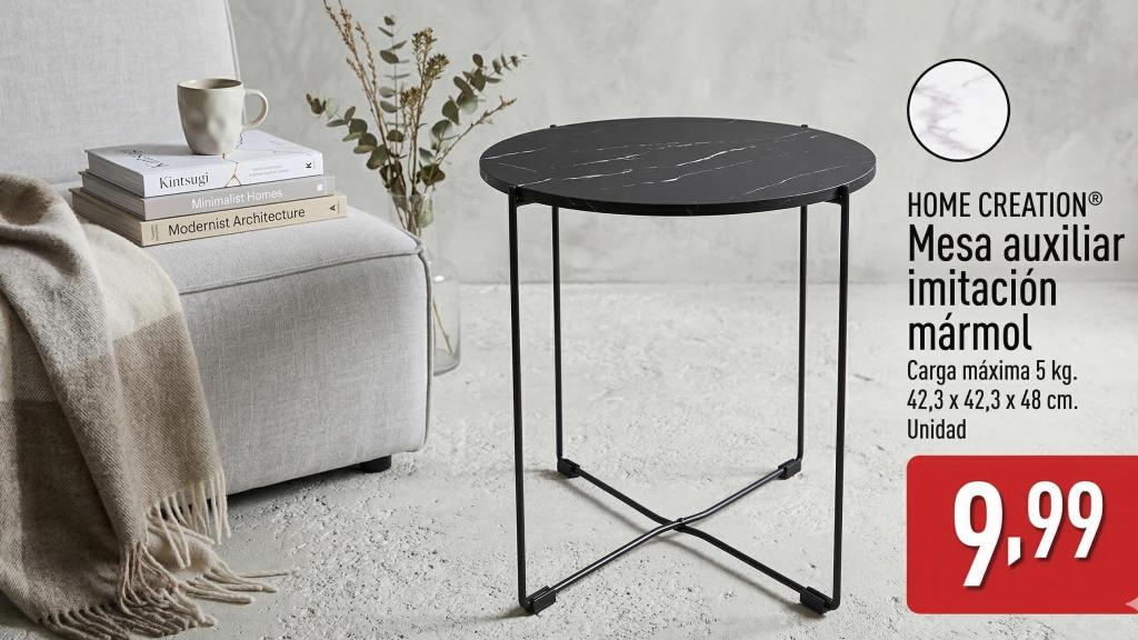Mesa auxiliar Aldi.