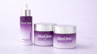 Los productos de la gama de exosomas de SkinClinic que sorteamos en la Comunidad de Magas.