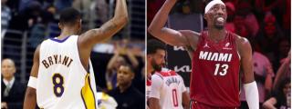 Montaje de Kobe Bryant y Bam Adebayo.