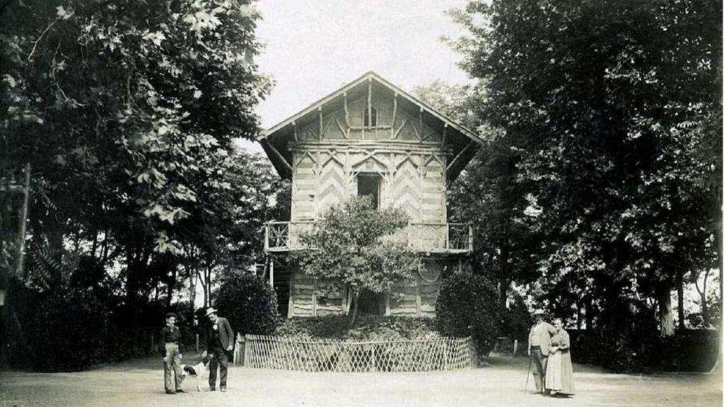 Imagen histórica de la Casa del Corcho difundida por la Real Fundación de Toledo.